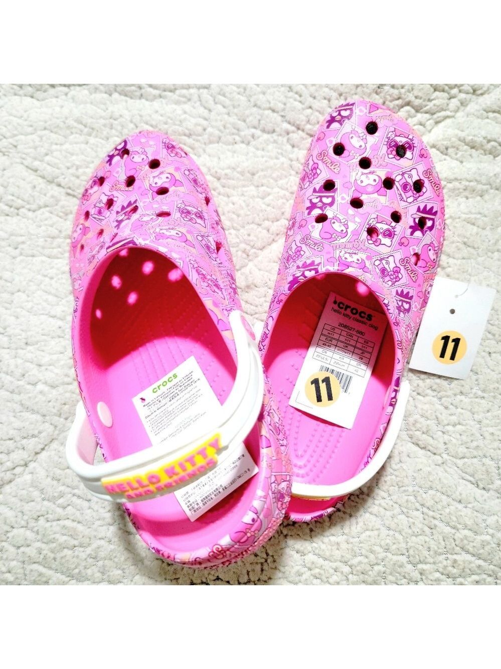 NEW! Hello Kitty and Friends Classic Clog Crocs Size 11